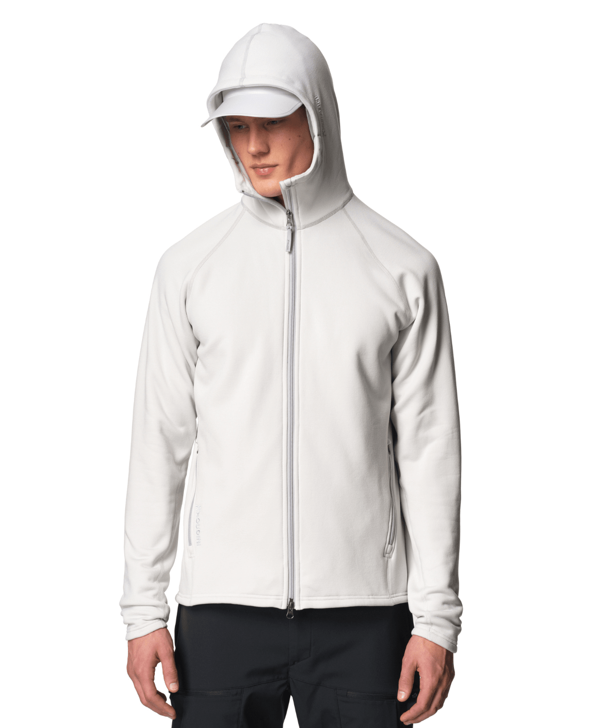 HOUDINI Mens Power Up Houdi - A Touch Of Gray - Mellanlager - Alpingaraget