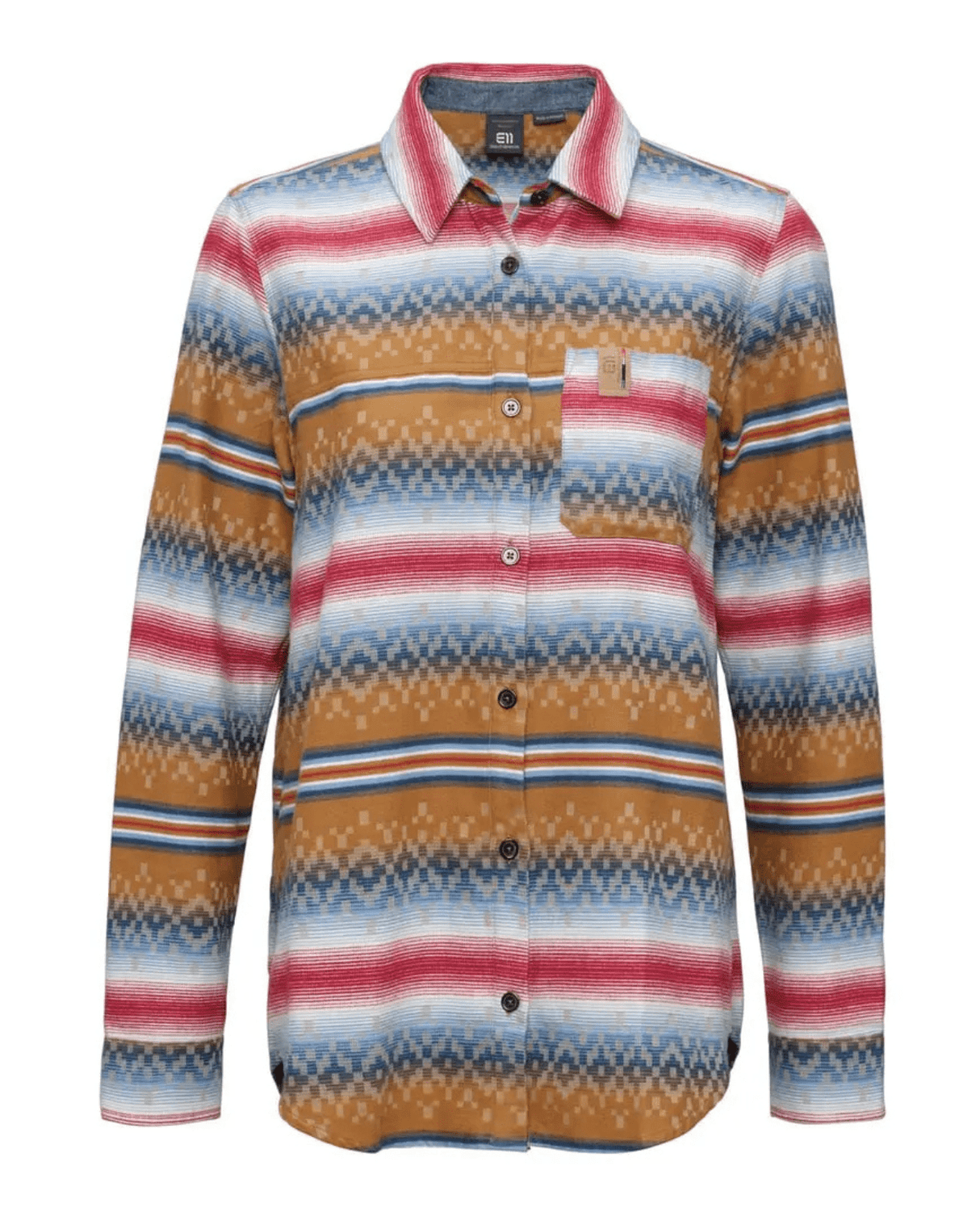 Elevenate Womens Verbier Shirt - Pecan Brown - Ă–verdelar - Alpingaraget