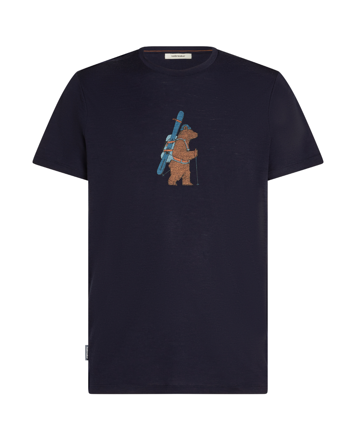 Icebreaker Men Merino 150 Tech Lite SS Tee Bear Tour - Midnight Navy - Alpingaraget