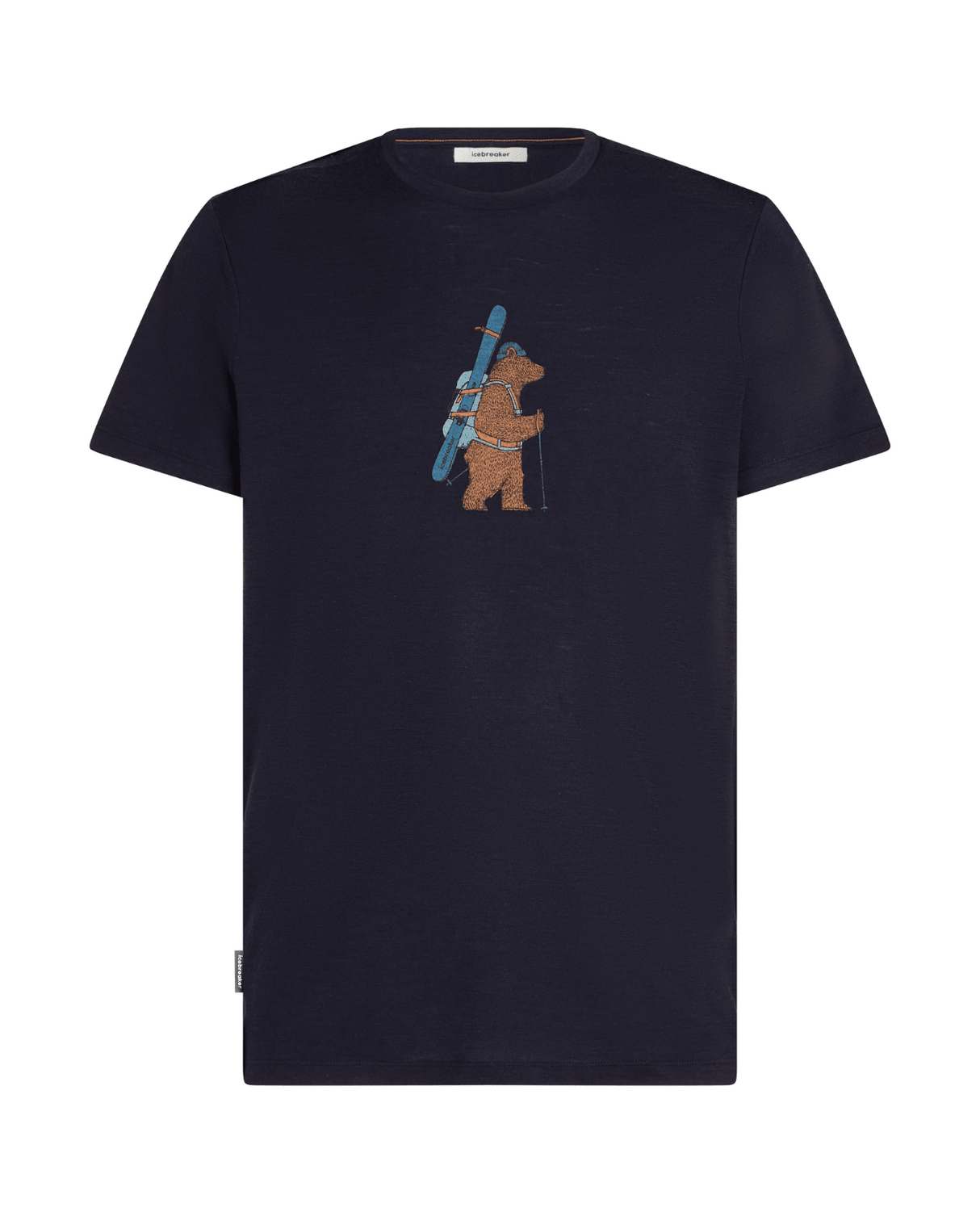 Icebreaker Men Merino 150 Tech Lite SS Tee Bear Tour - Midnight Navy - Överdelar - Alpingaraget