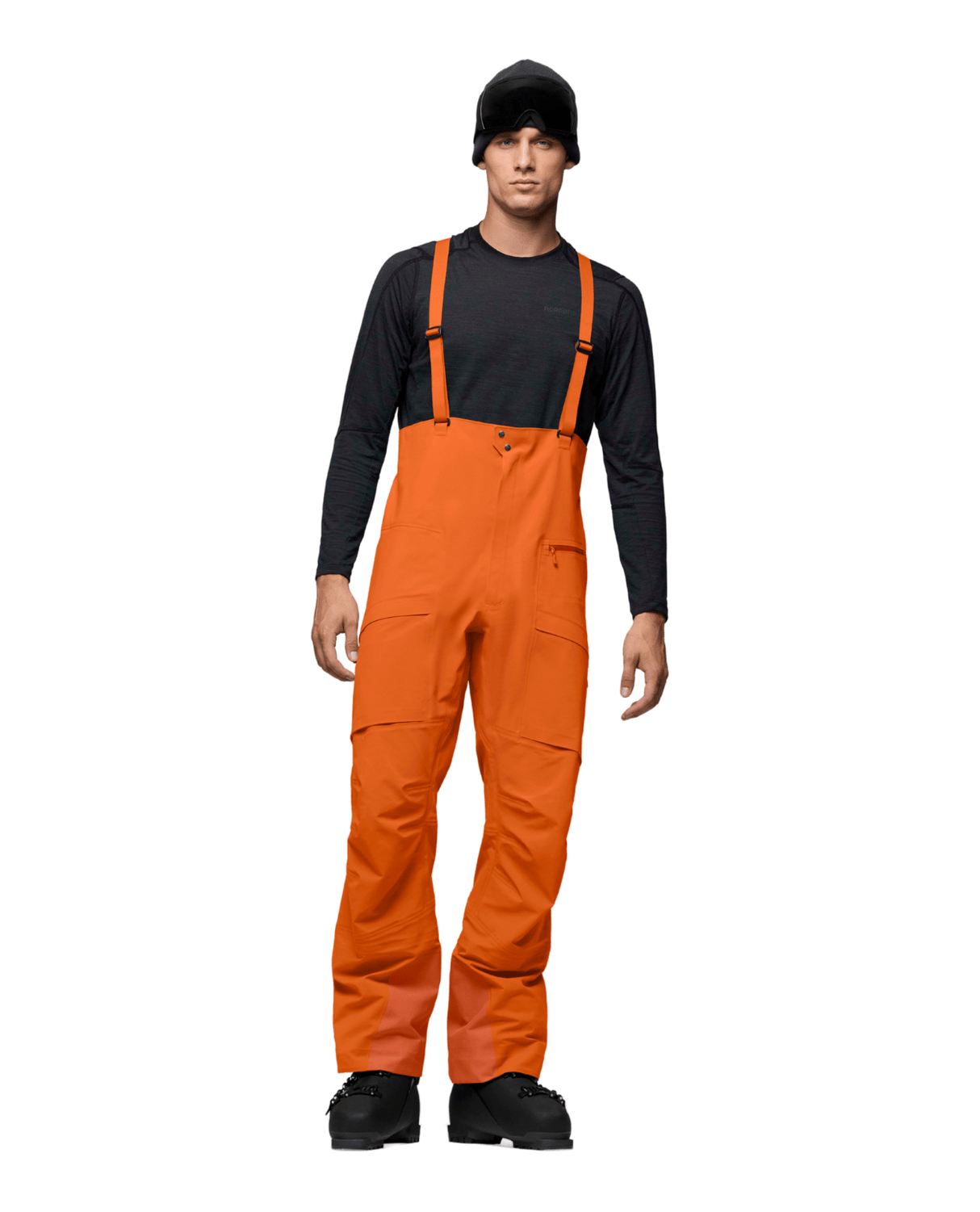 Norröna Men møre Gore - Tex Salopette - Gold Flame - Skidbyxor - Alpingaraget
