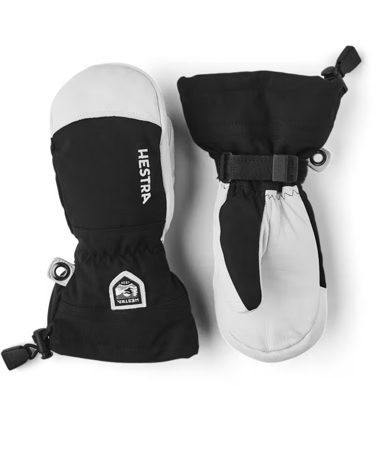HESTRA Army Leather Heli Ski Junior Mitt - Black - Alpingaraget