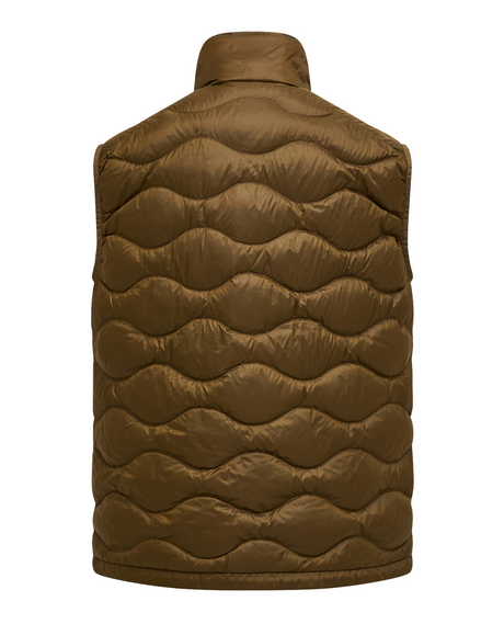 Peak Performance Men Helium Utility Down Vest - Meadow Moss / Sierra Sand  Alpingaraget