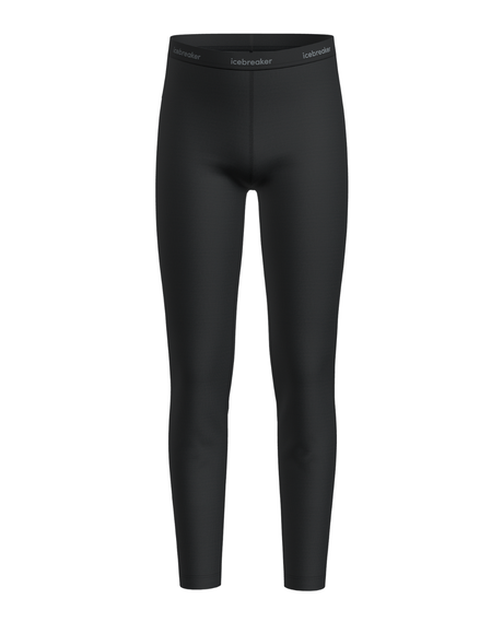 Icebreaker Kids’ Merino 200 Oasis Leggings - Black - Alpingaraget