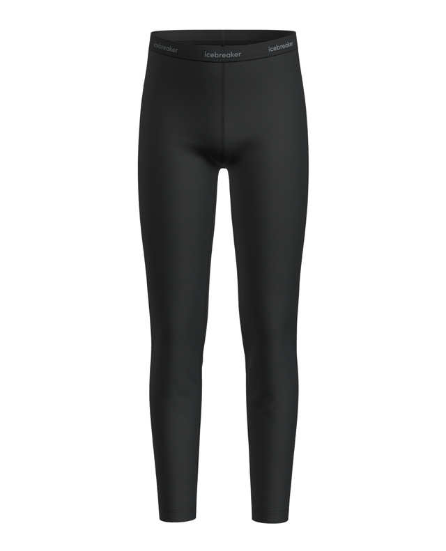 Icebreaker Kids’ Merino 200 Oasis Leggings - Black - Alpingaraget