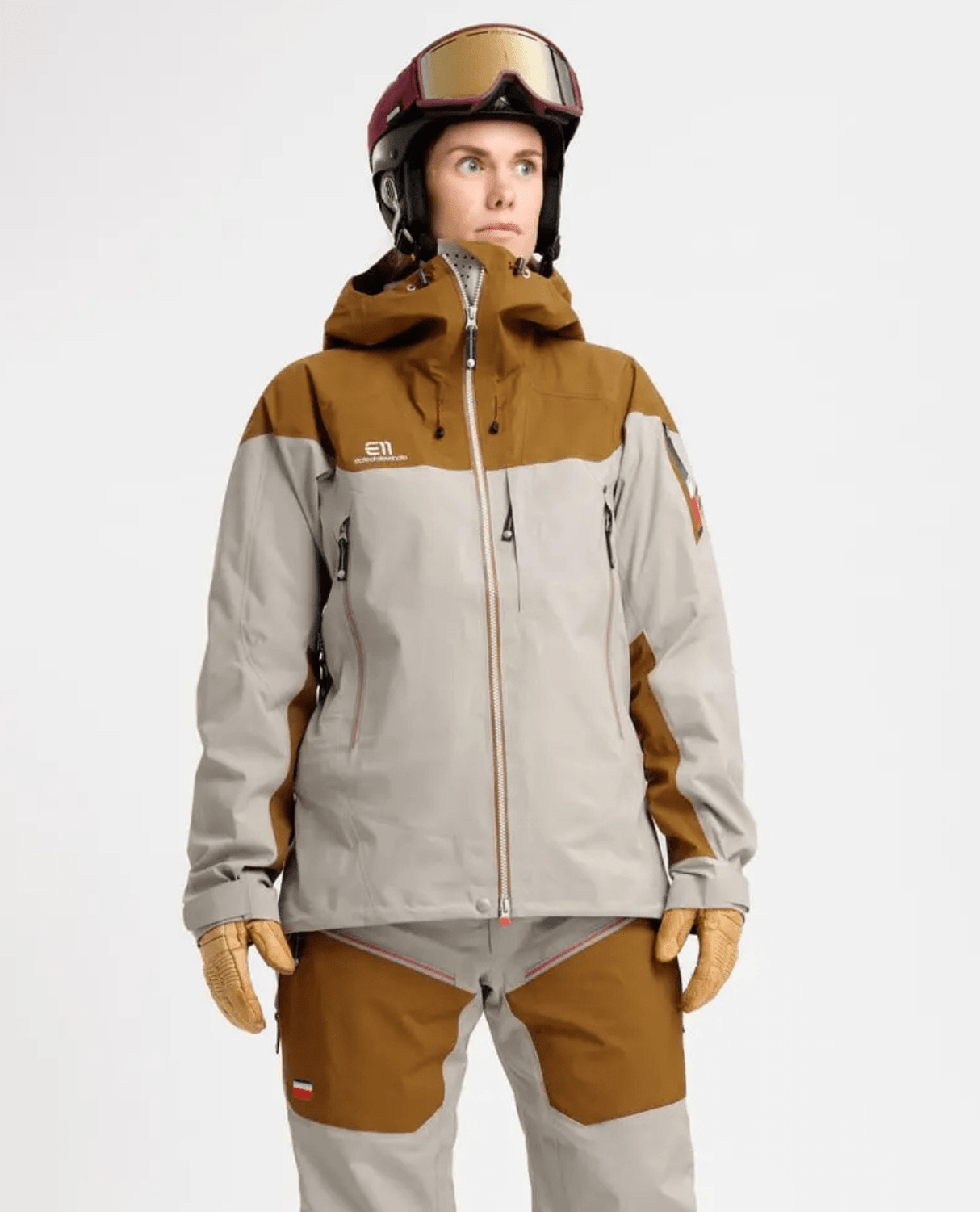 Elevenate Womens Bec de Rosses XI Jacket - Pecan Brown - Skidjackor - Alpingaraget