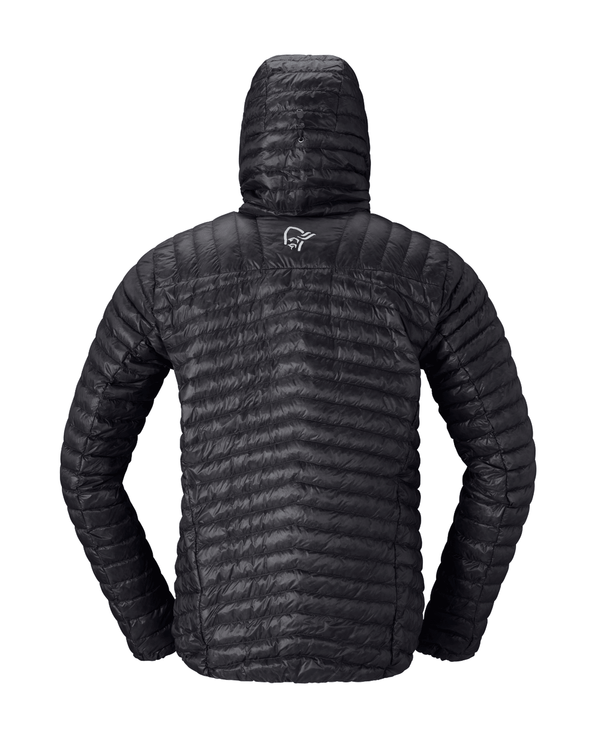 Norröna Men trollveggen down800 super light Hood - Caviar Black - Mellanlager - Alpingaraget