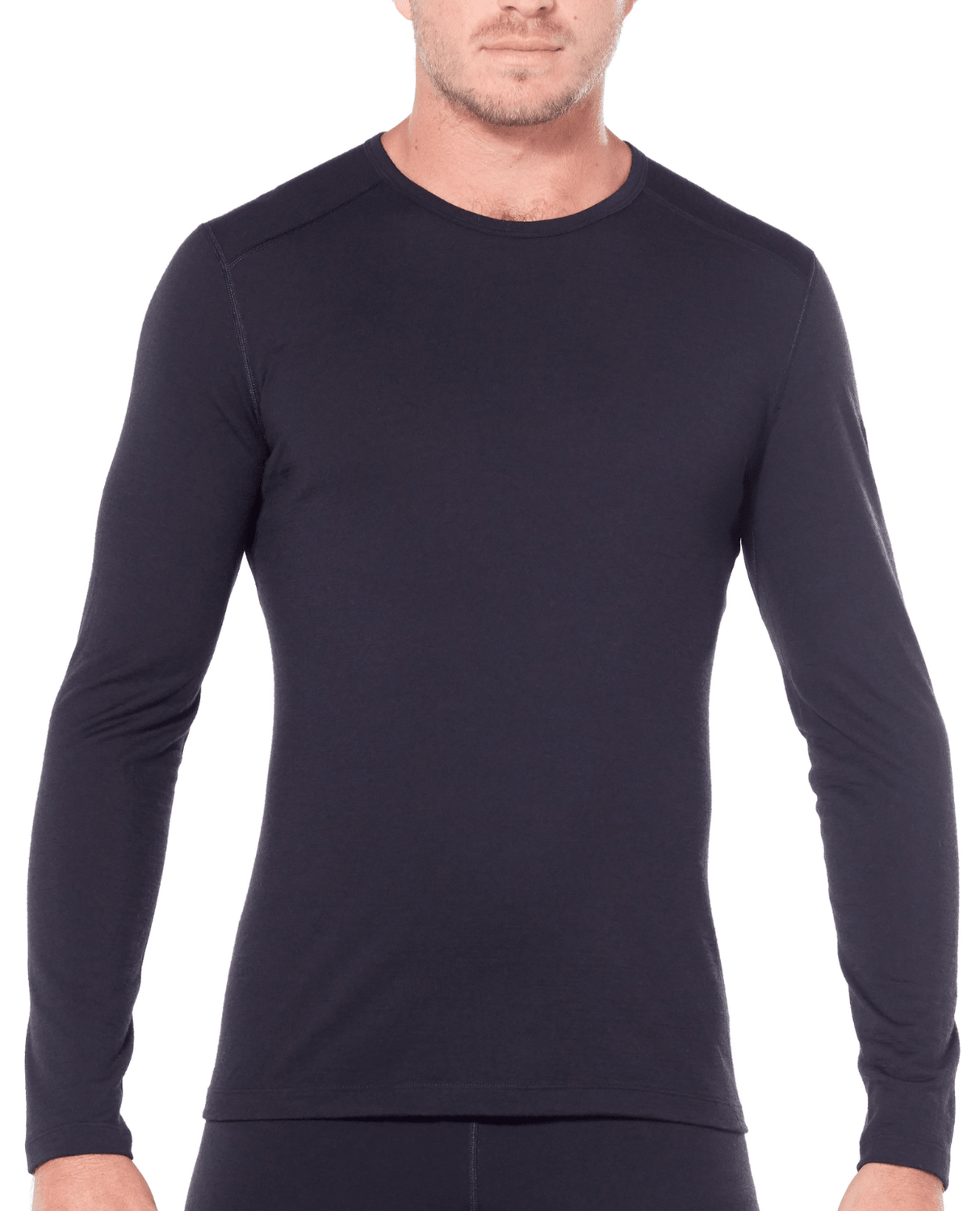 Icebreaker Men 200 Oasis Long Sleeve Crewe - Black - UnderstÀll - Alpingaraget