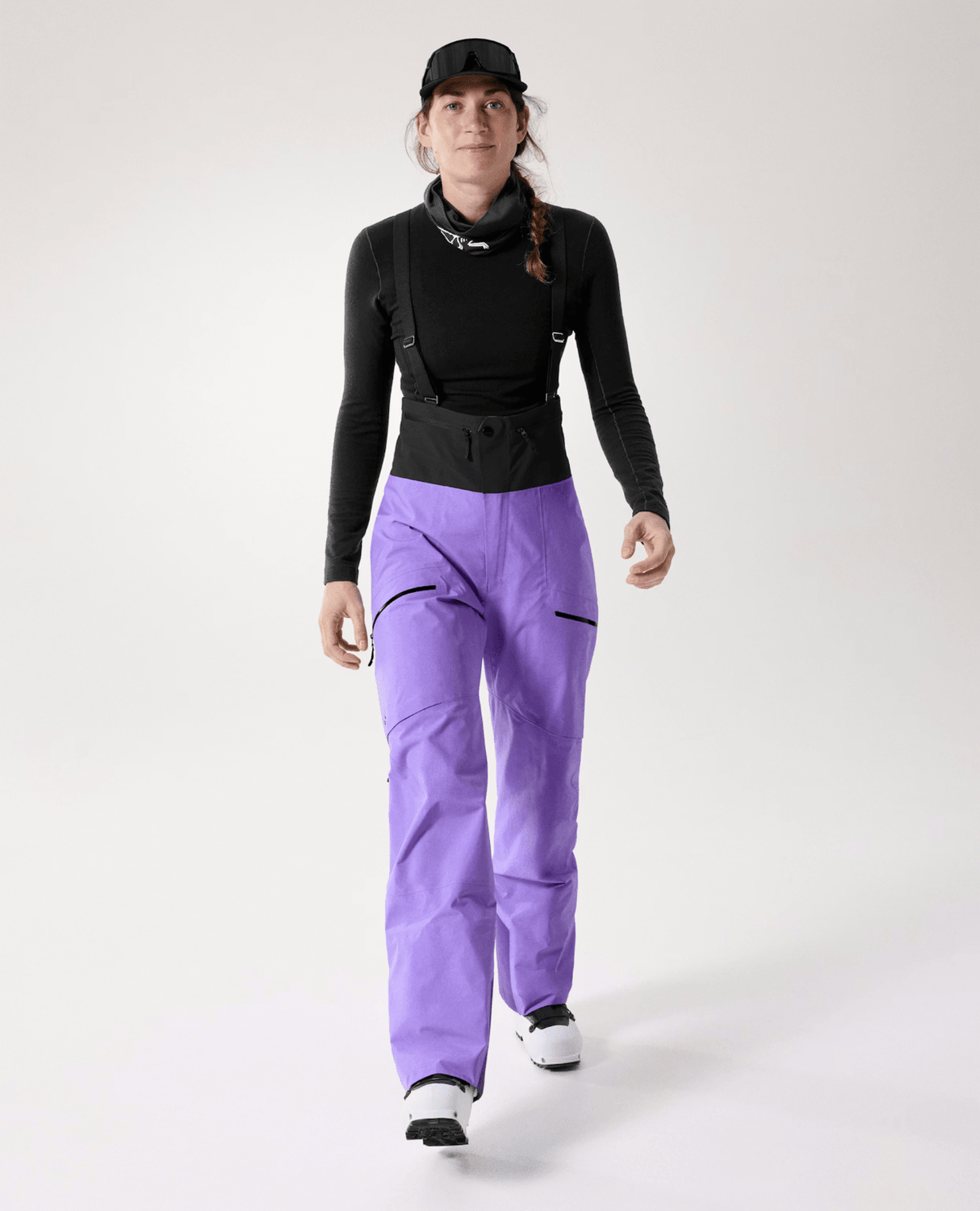 Arc'teryx Women Rush Bib Pant - Aster / Black - Skidbyxor - Alpingaraget