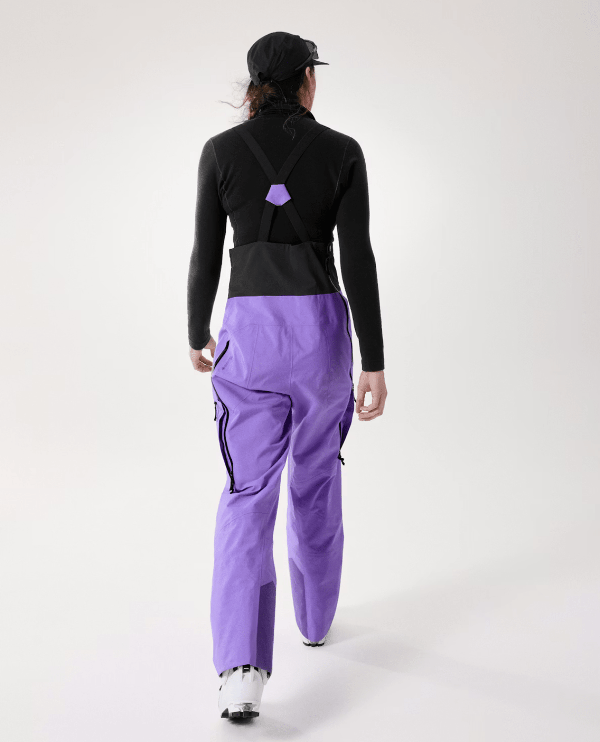 Arc'teryx Women Rush Bib Pant - Aster / Black - Skidbyxor - Alpingaraget