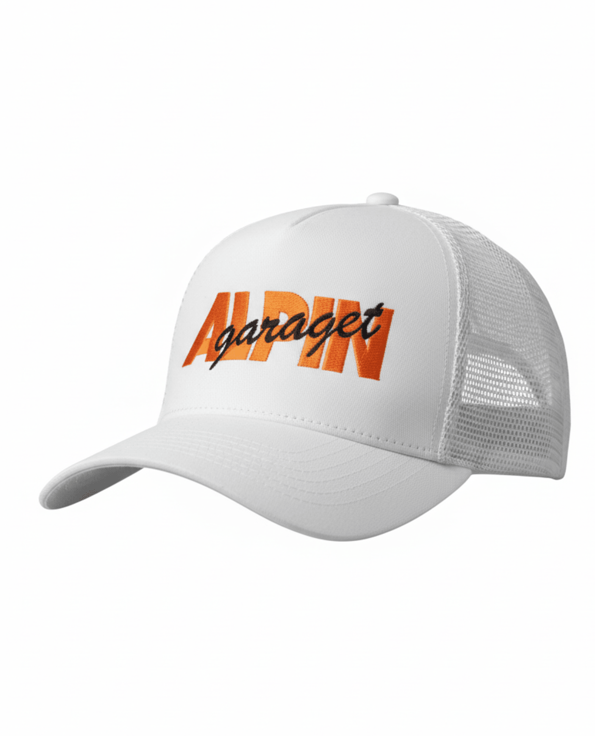Alpingaraget Magnus Logo Trucker Hat - Vit - Mössor - Alpingaraget