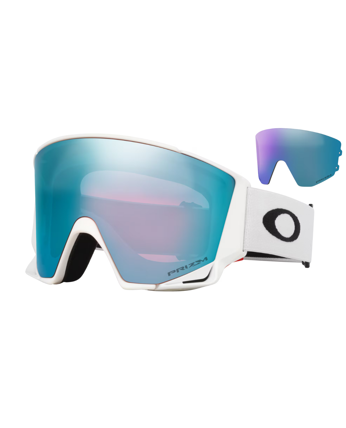 Oakley Flow Scape L - Matte White/ Prizm Sapphire & Prizm Iced
