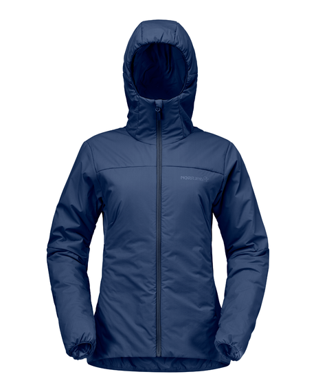 Norröna Women femund thermo60 Zip Hood - Indigo Night - Alpingaraget