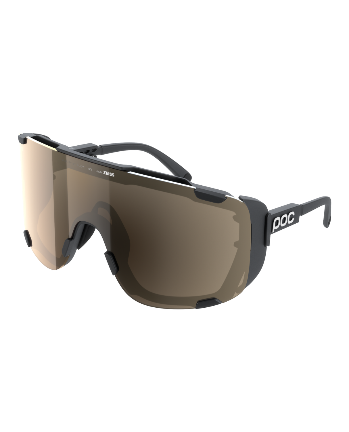 POC Devour Ultra - Uranium Black/Clarity Trail/Partly Sunny Silver