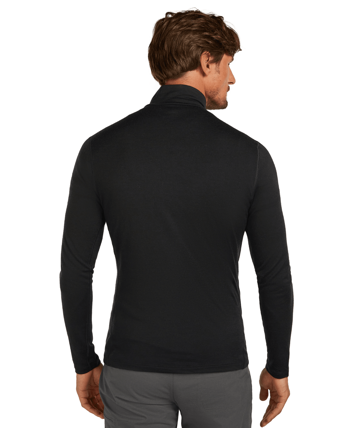 Icebreaker Men 200 Oasis Long Sleeve Half Zip - Black - Underställ - Alpingaraget