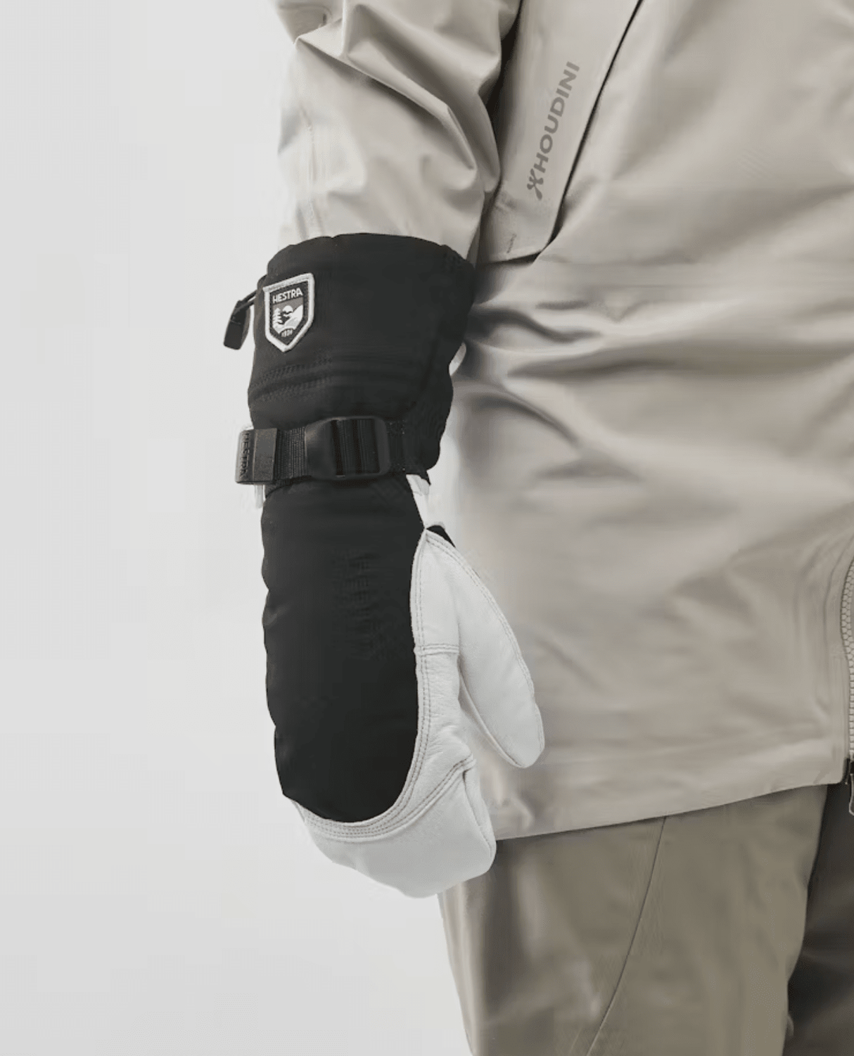 HESTRA Army Leather Extreme Mitt - Black/Offwhite - Handskar - Alpingaraget