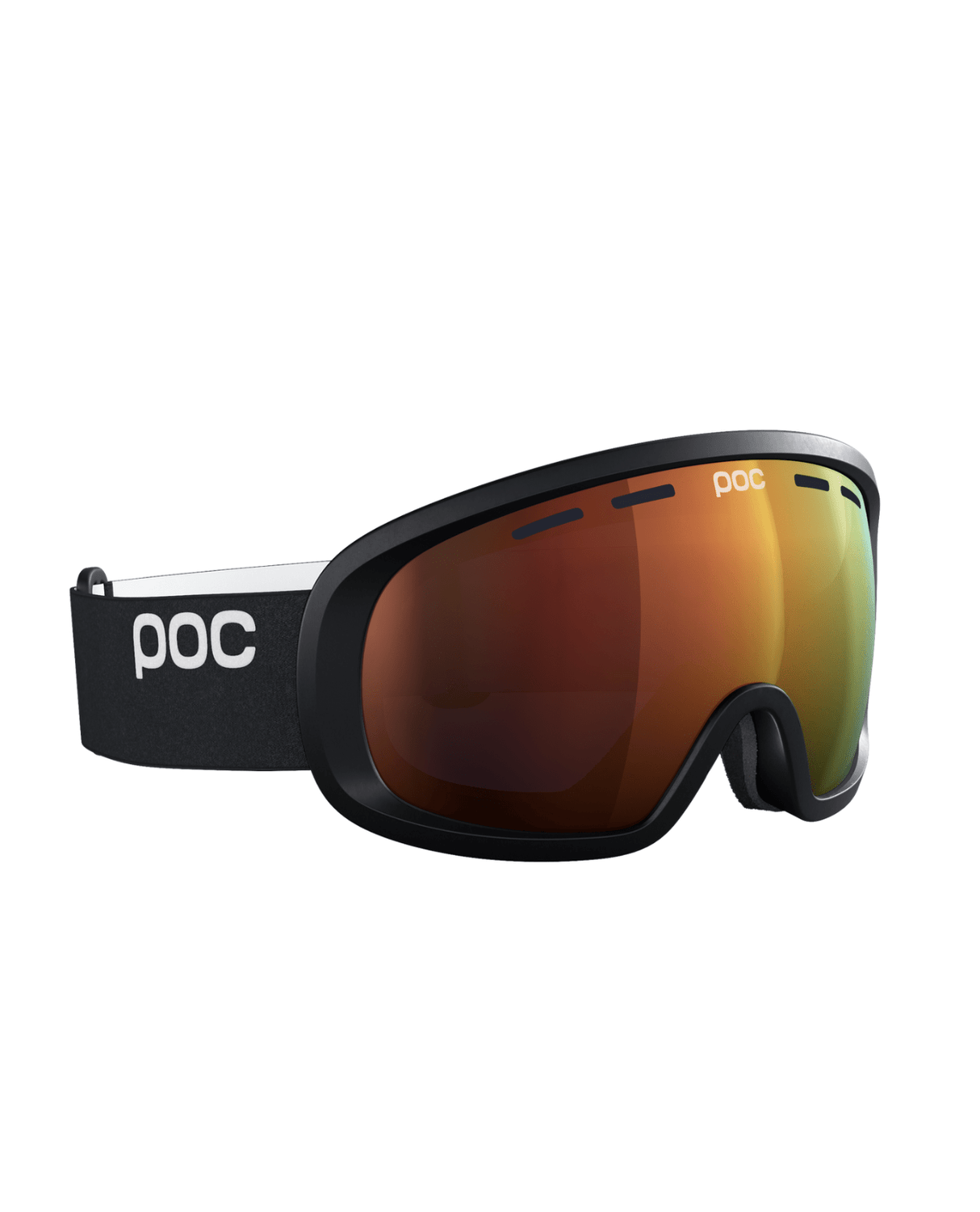 POC Fovea Mid - Uranium Black/Partly Sunny Orange - Goggles - Alpingaraget