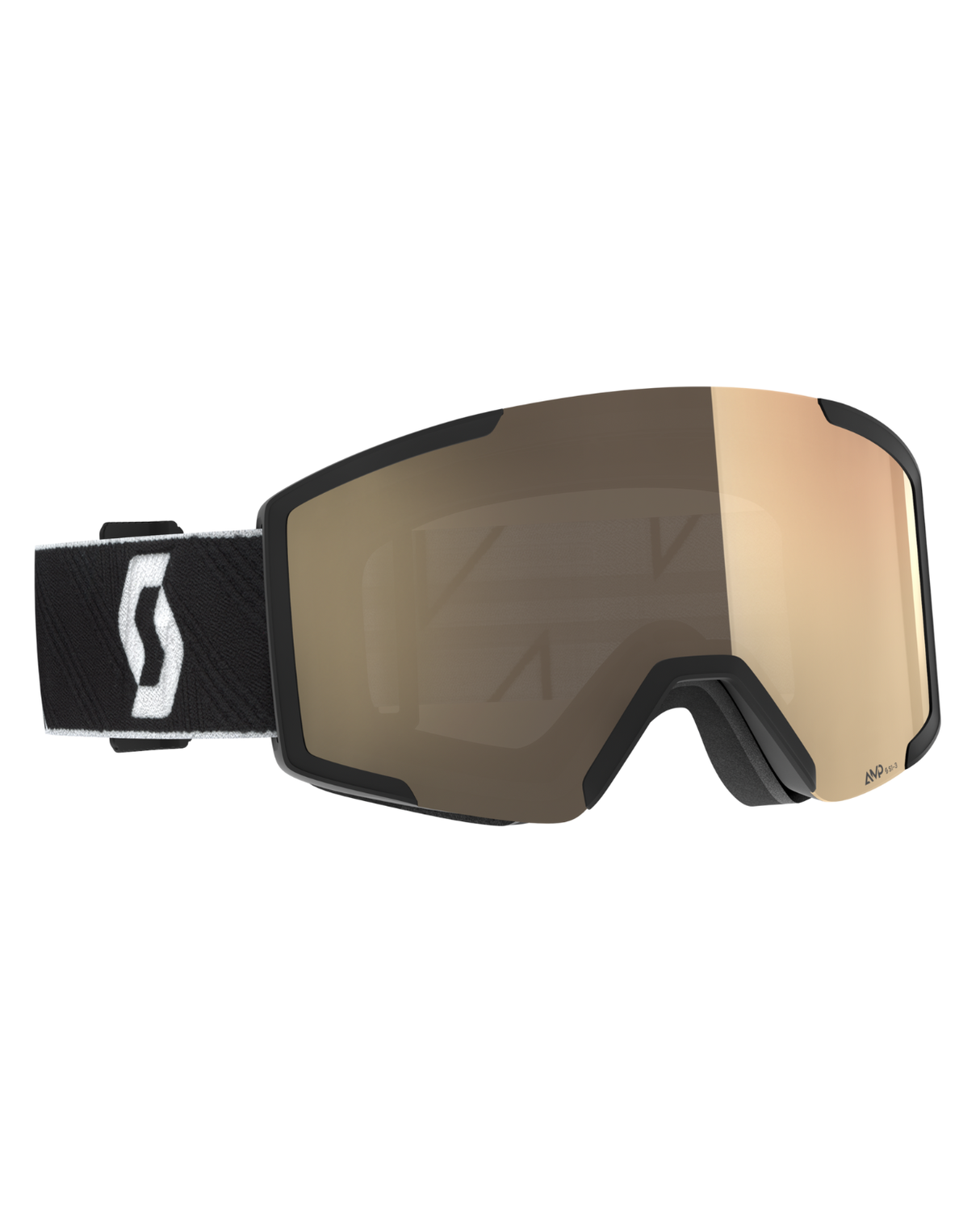 Scott Goggle Shield LS AMP - Black/White, Bronze Chrome S1-3 - Alpingaraget