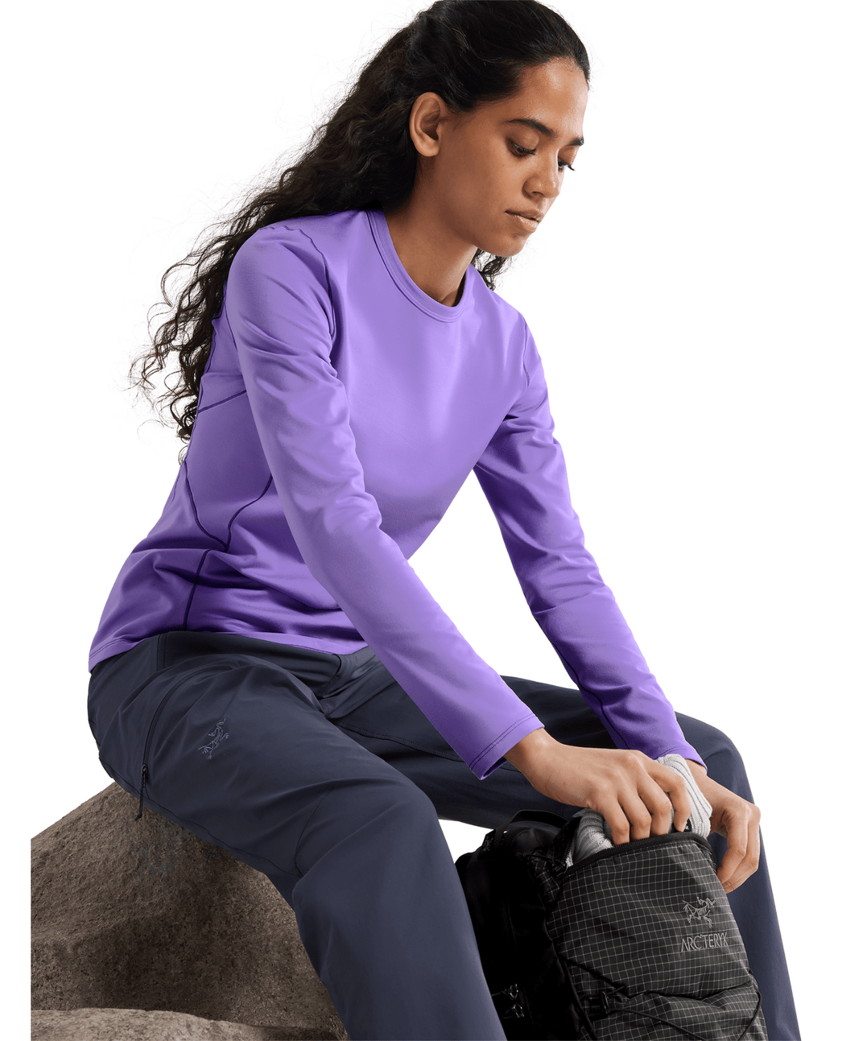 Arc'teryx Women Rho Crew - Aster - Underställ - Alpingaraget