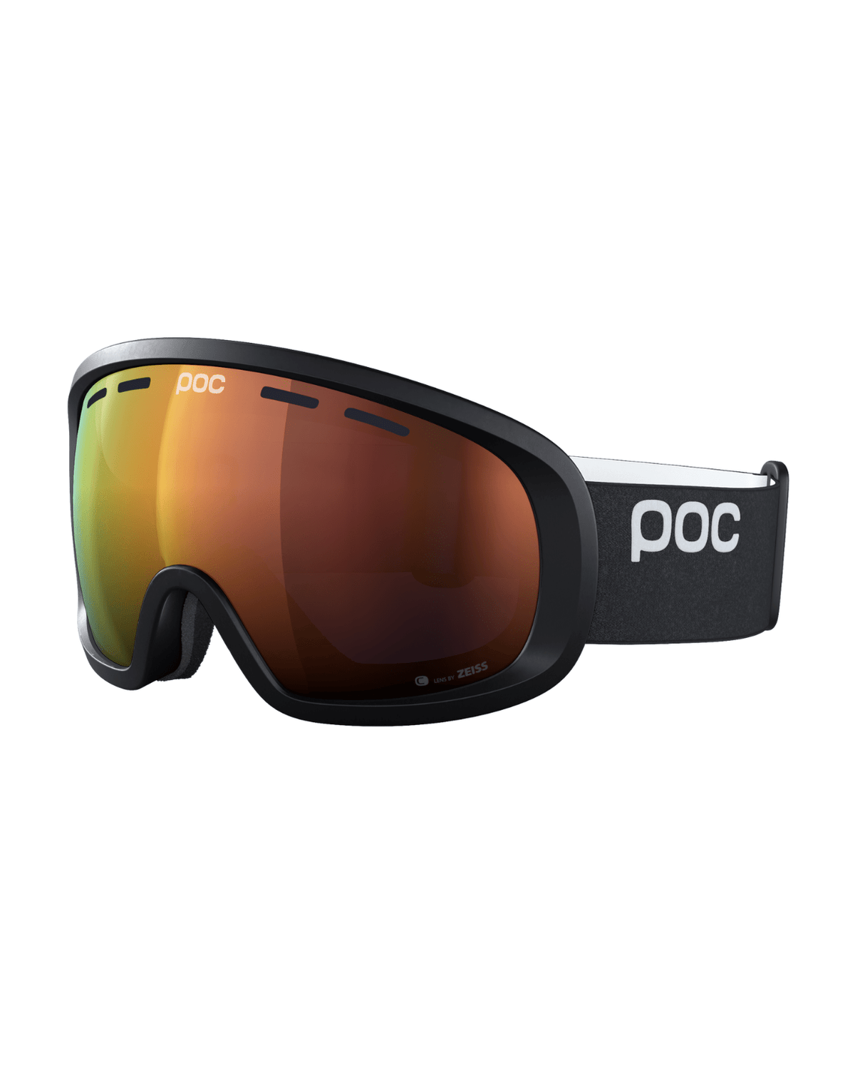 POC Fovea Mid - Uranium Black/Partly Sunny Orange - Goggles - Alpingaraget