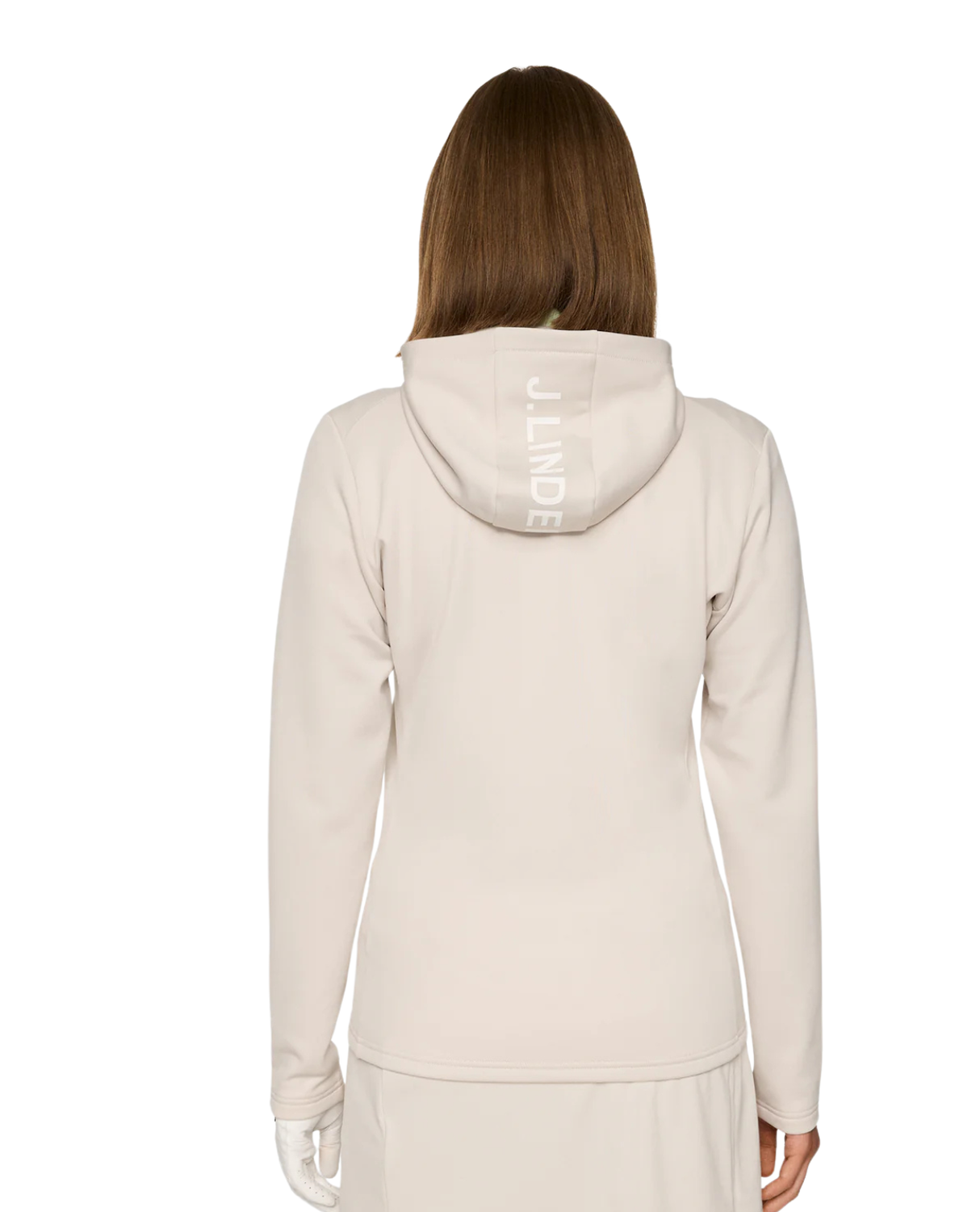 J.Lindeberg Women Aerialle Zip Hood - Moonbeam