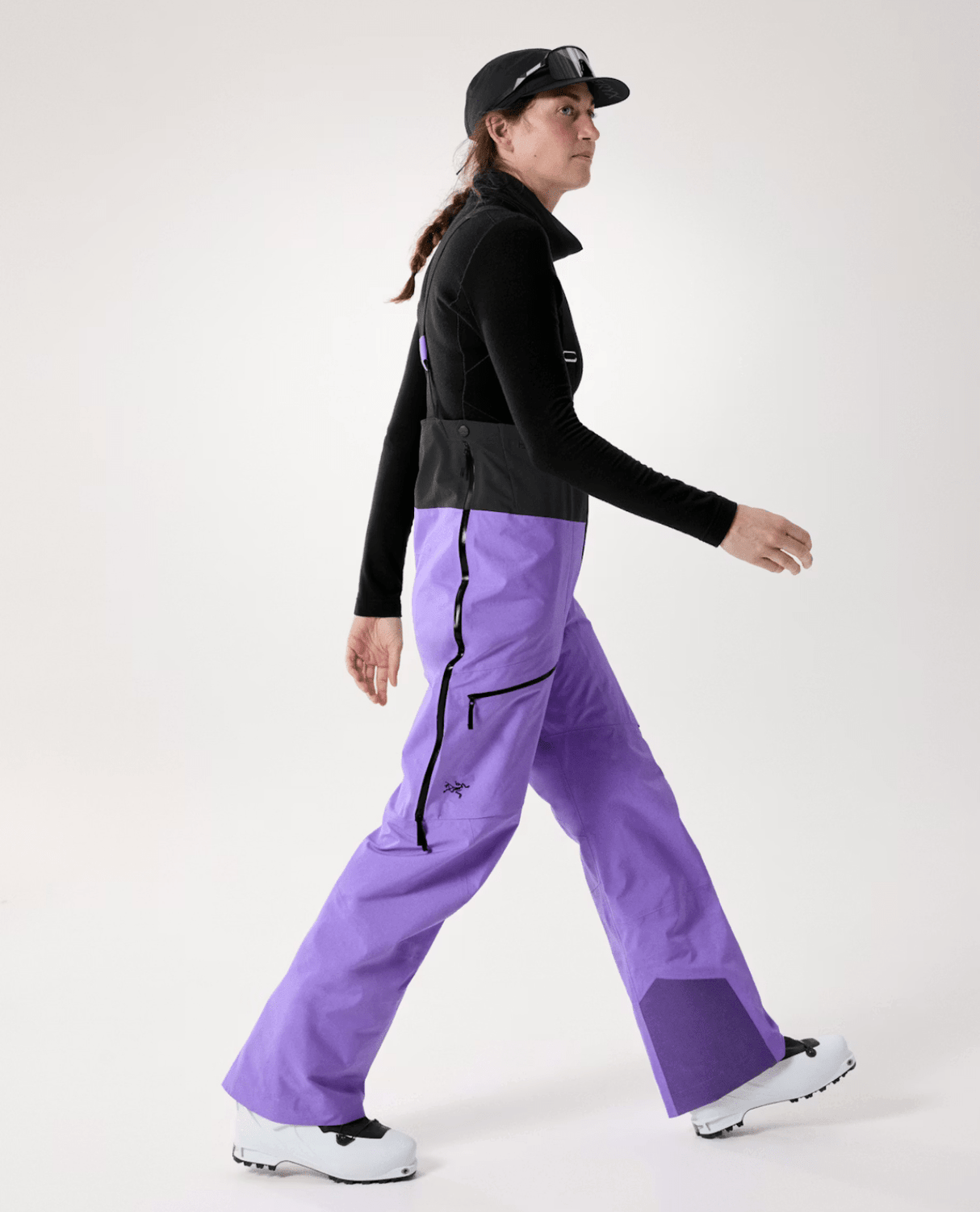Arc'teryx Women Rush Bib Pant - Aster / Black - Skidbyxor - Alpingaraget