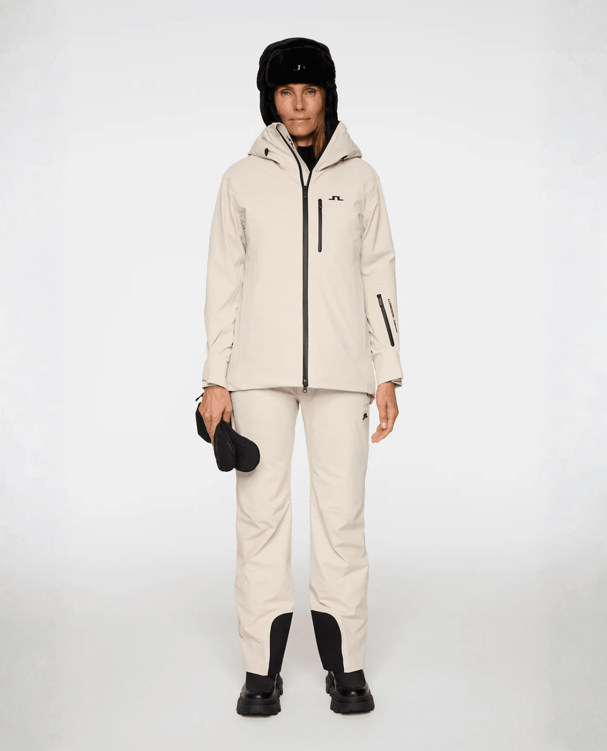 J.Lindeberg Women Solarcore Shell Pant - Moonbeam - Skidbyxor - Alpingaraget