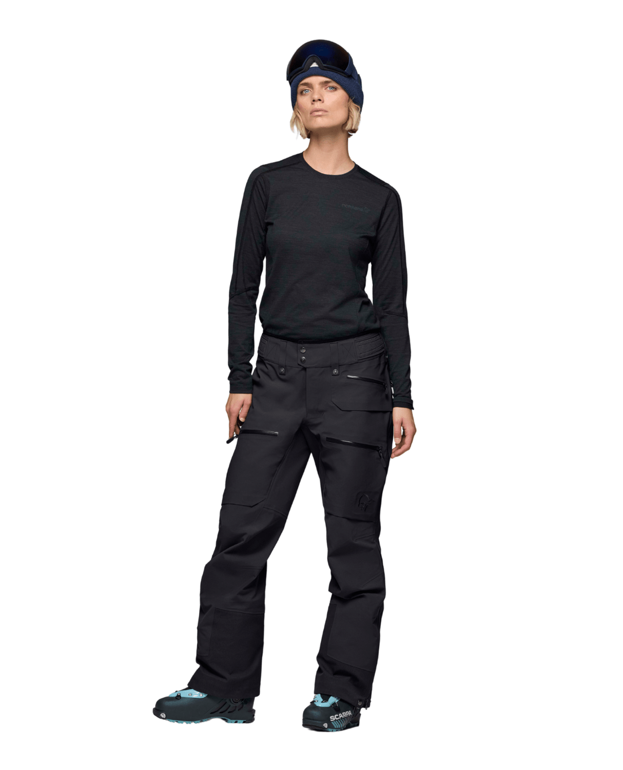 Norröna Women lofoten Gore - Tex Pro Pants - Caviar Black - Skidbyxor - Alpingaraget