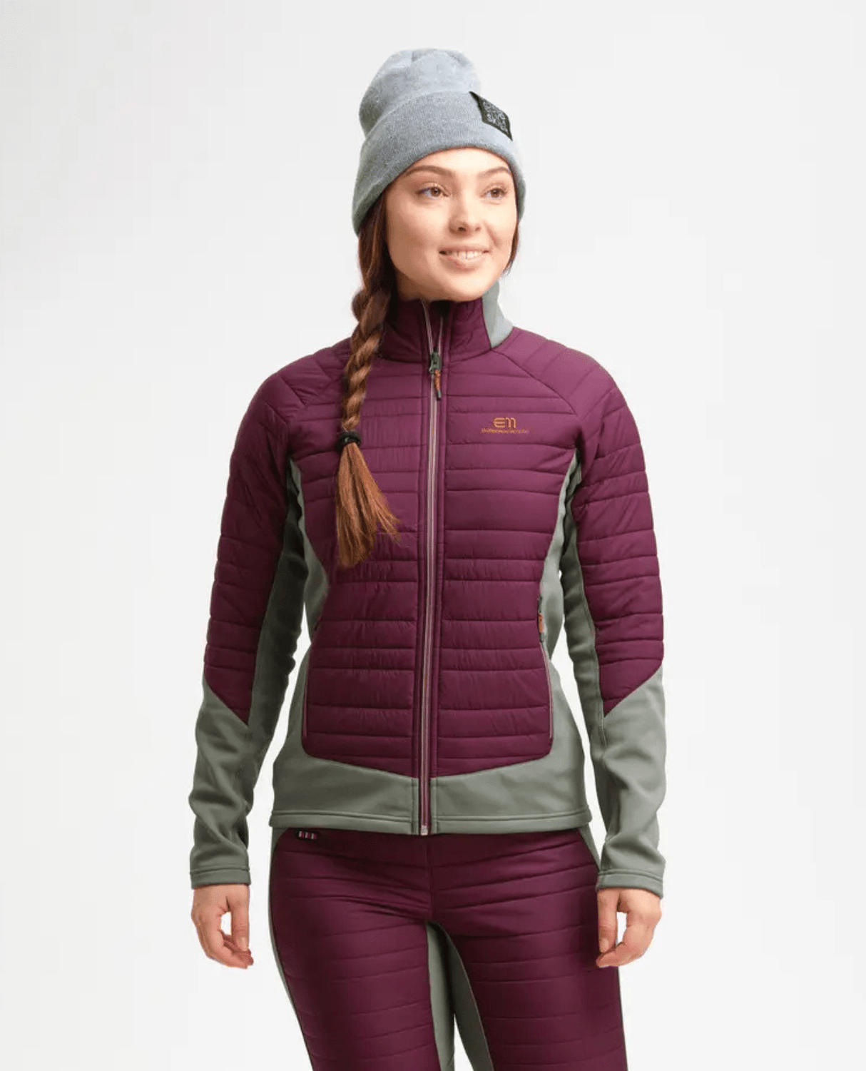 Elevenate Womens Fusion Stretch Jacket - Aubergine Blocked - Mellanlager - Alpingaraget