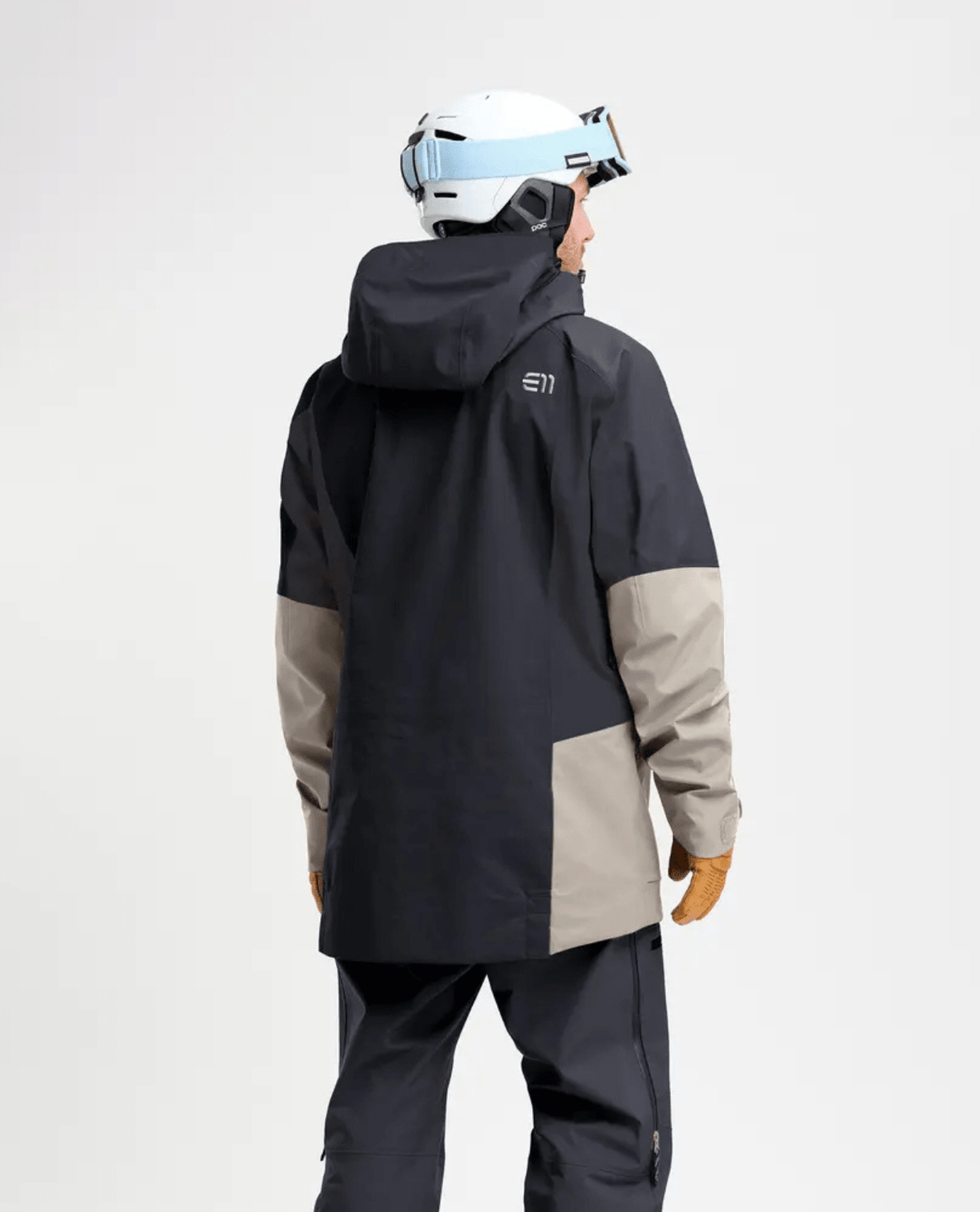 Elevenate Mens Pure 100 Jacket - Dark Ink Ginger Beige - Skidjackor - Alpingaraget