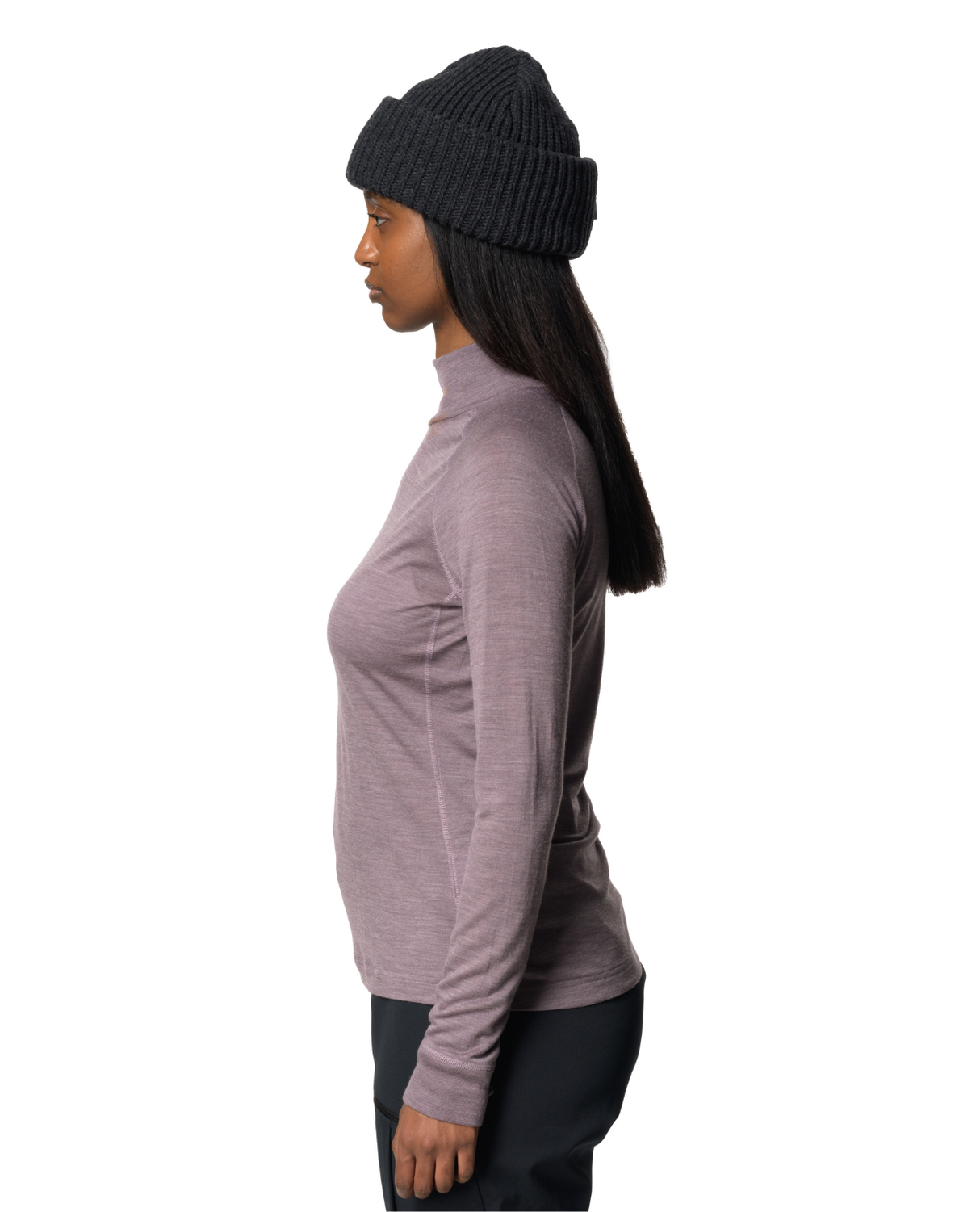 HOUDINI Womens Activist Turtleneck - Foggy Purple - Alpingaraget