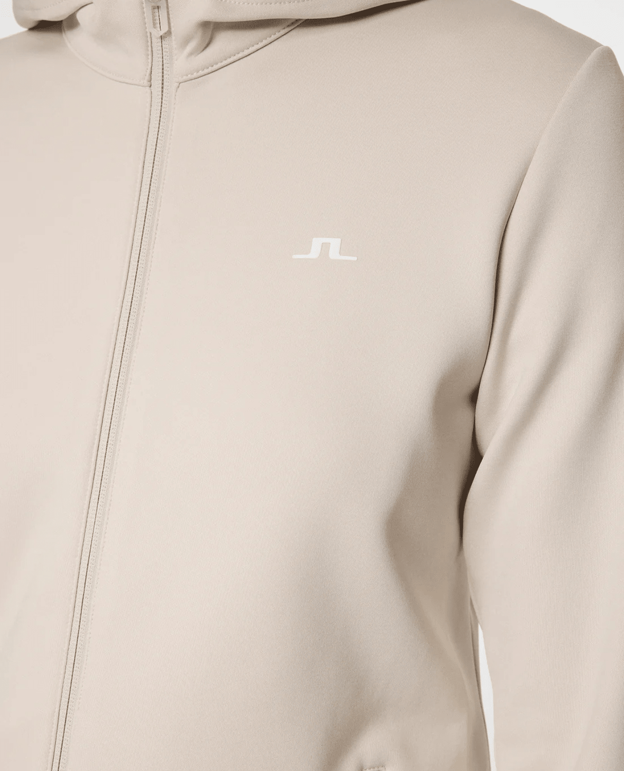 J.Lindeberg Women Aerialle Zip Hood - Moonbeam - Mellanlager - Alpingaraget