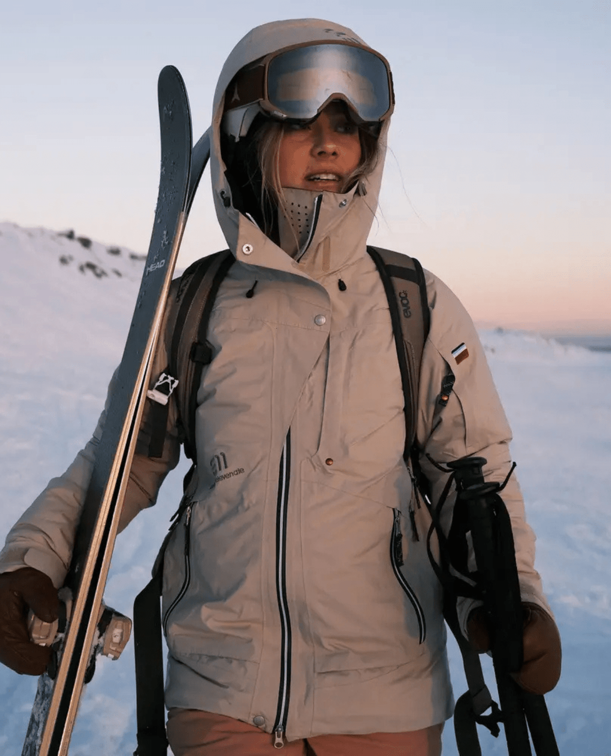 Elevenate Womens Lavancher Jacket - Ginger Beige - Skidjackor - Alpingaraget