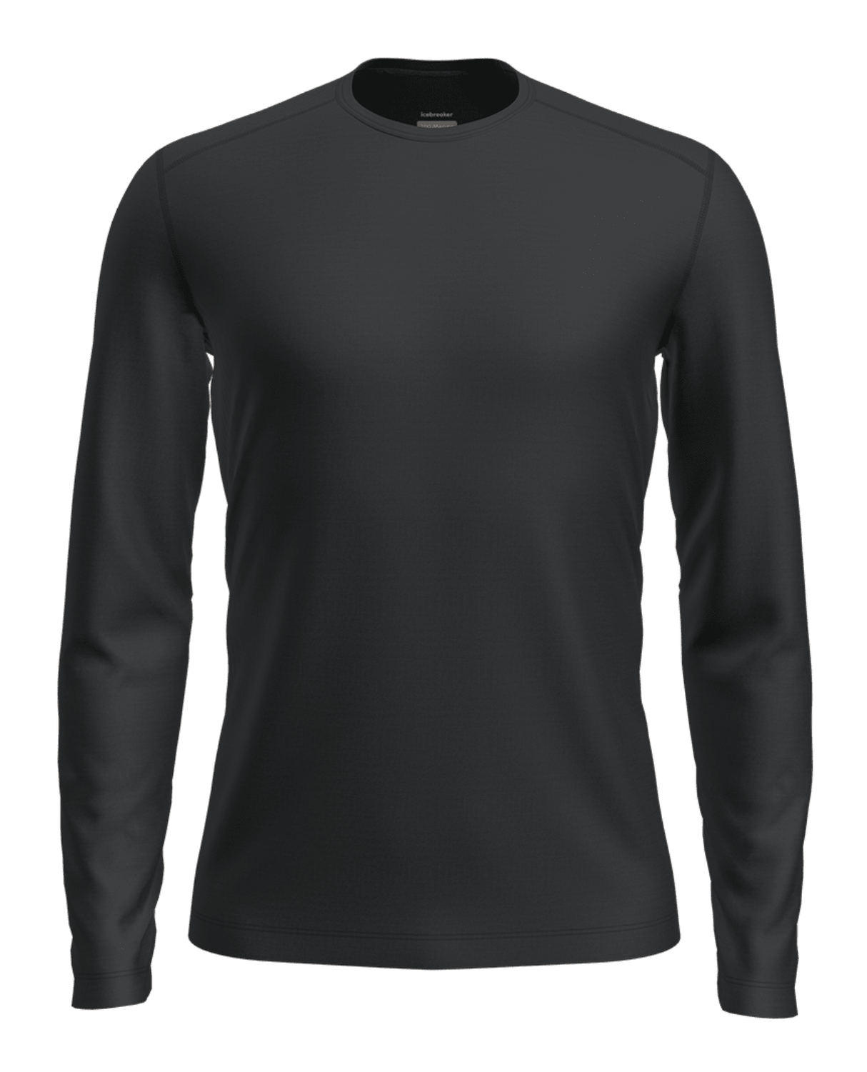 Icebreaker Men 200 Oasis Long Sleeve Crewe - Black - UnderstÀll - Alpingaraget