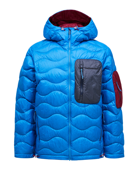 Peak Performance Men Helium Utility Down Hood - Azure Ascent / Mountain Mist  Alpingaraget