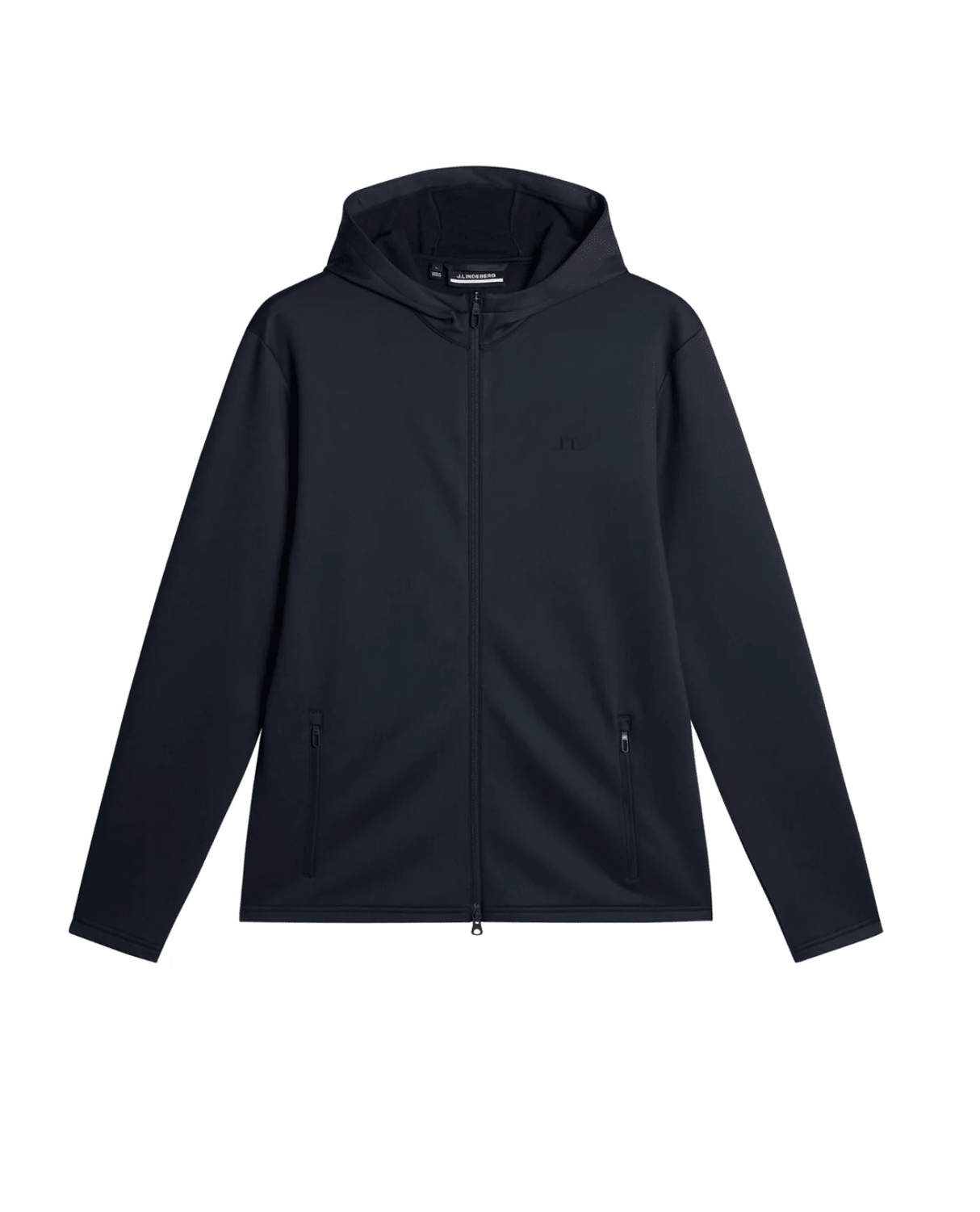 J.Lindeberg Men Aerial Full Zip Hood - JL Navy - Mellanlager - Alpingaraget