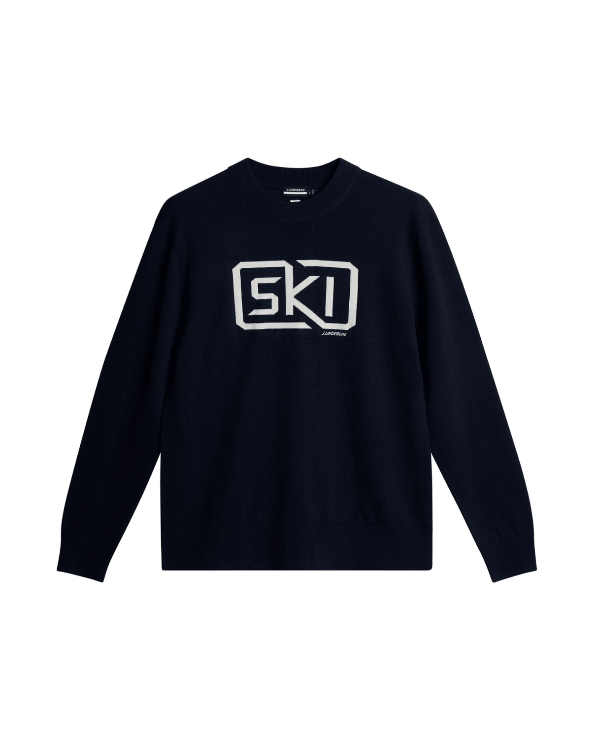 J.Lindeberg Men William Knitted Sweater - JL Navy - Överdelar - Alpingaraget