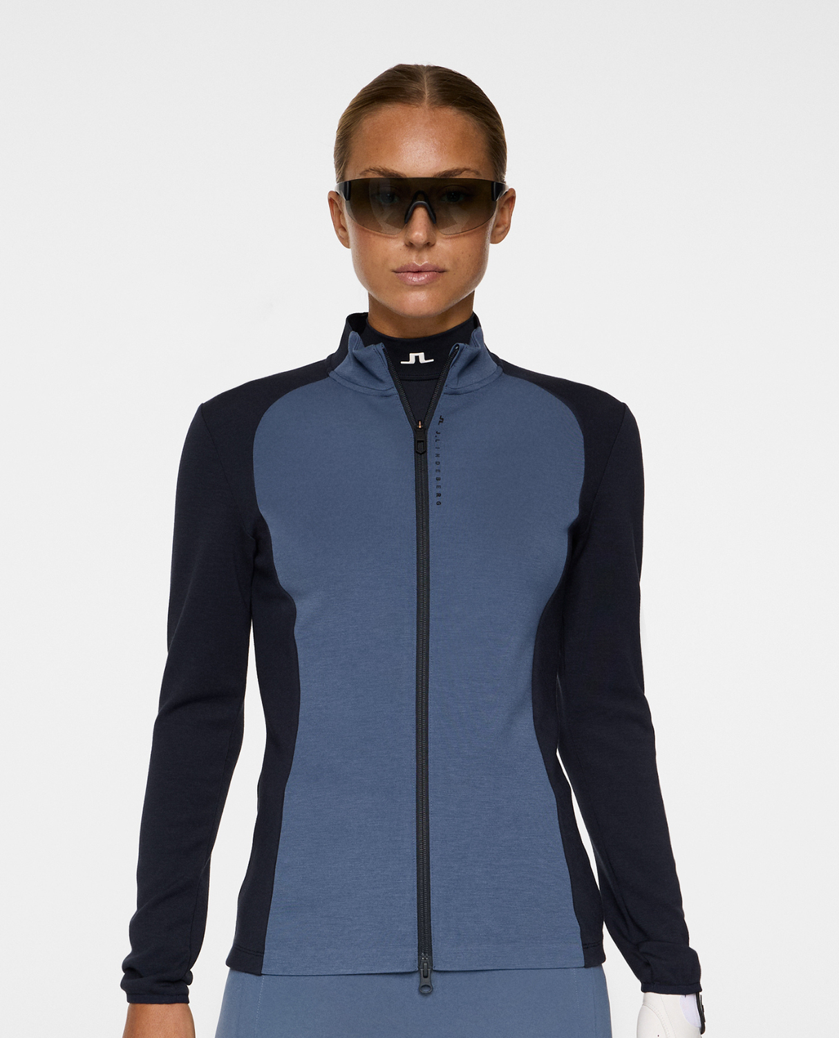 J.Lindeberg Women Nami Zip Mid Layer - JL Navy