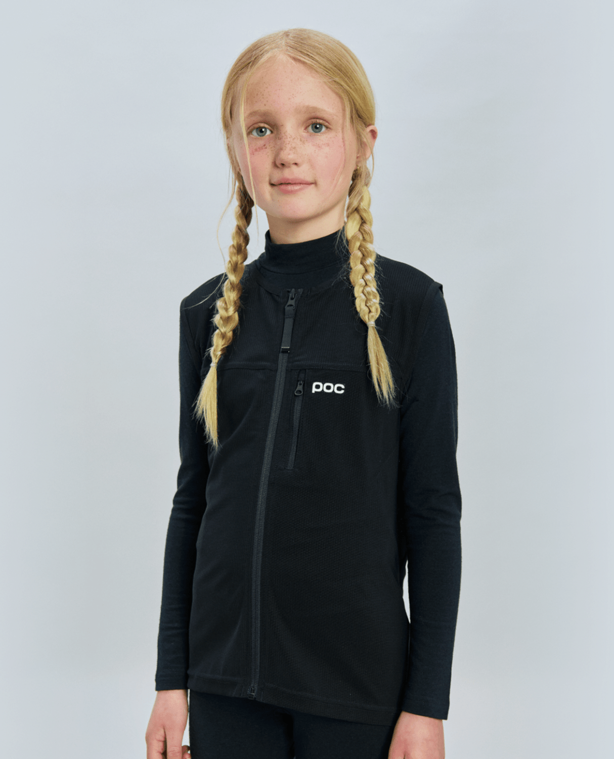 POC Junior VPD Air Vest 25/26 - Uranium Black - Ryggskydd - Alpingaraget