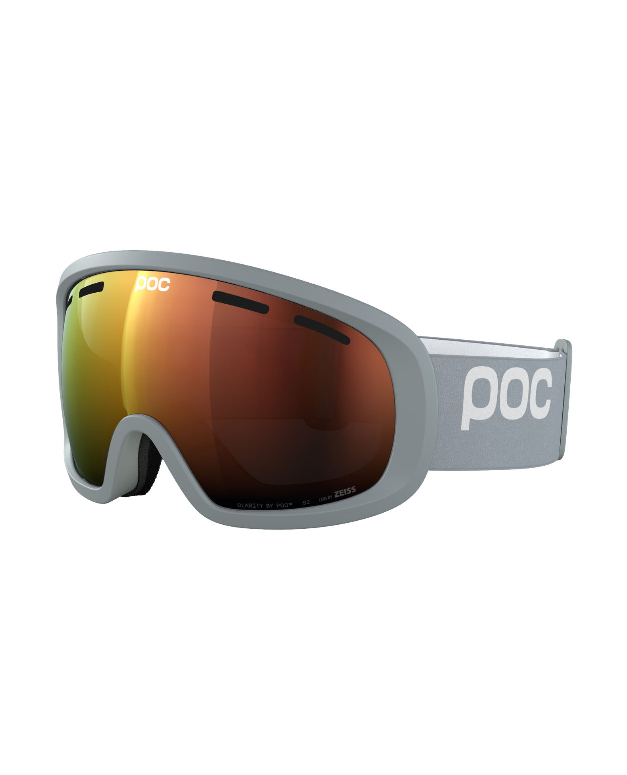 POC Fovea Mid - Granite Grey/Partly Sunny Orange
