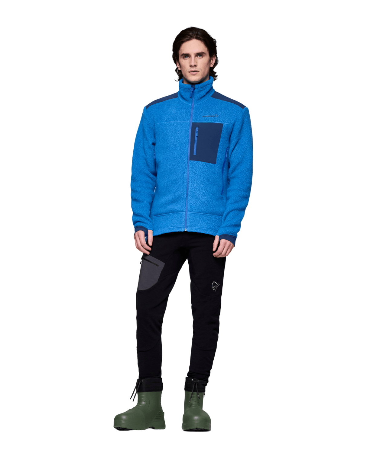 Norröna Men trollveggen warm3 Jacket - Skydiver - Mellanlager - Alpingaraget