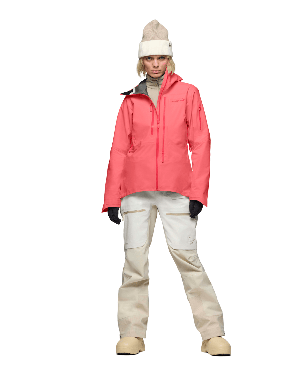 Norröna Women lofoten Gore - Tex Pro Jacket - Calypso Coral - Skidjackor - Alpingaraget