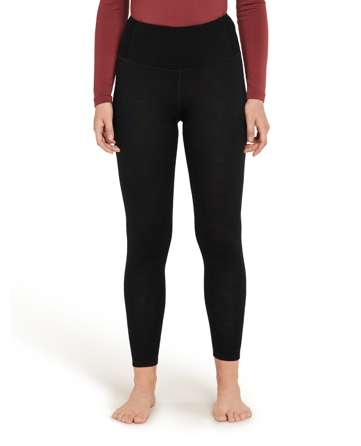Icebreaker Women Merino 260 Tech High Rise Leggings - Black - Underställ - Alpingaraget