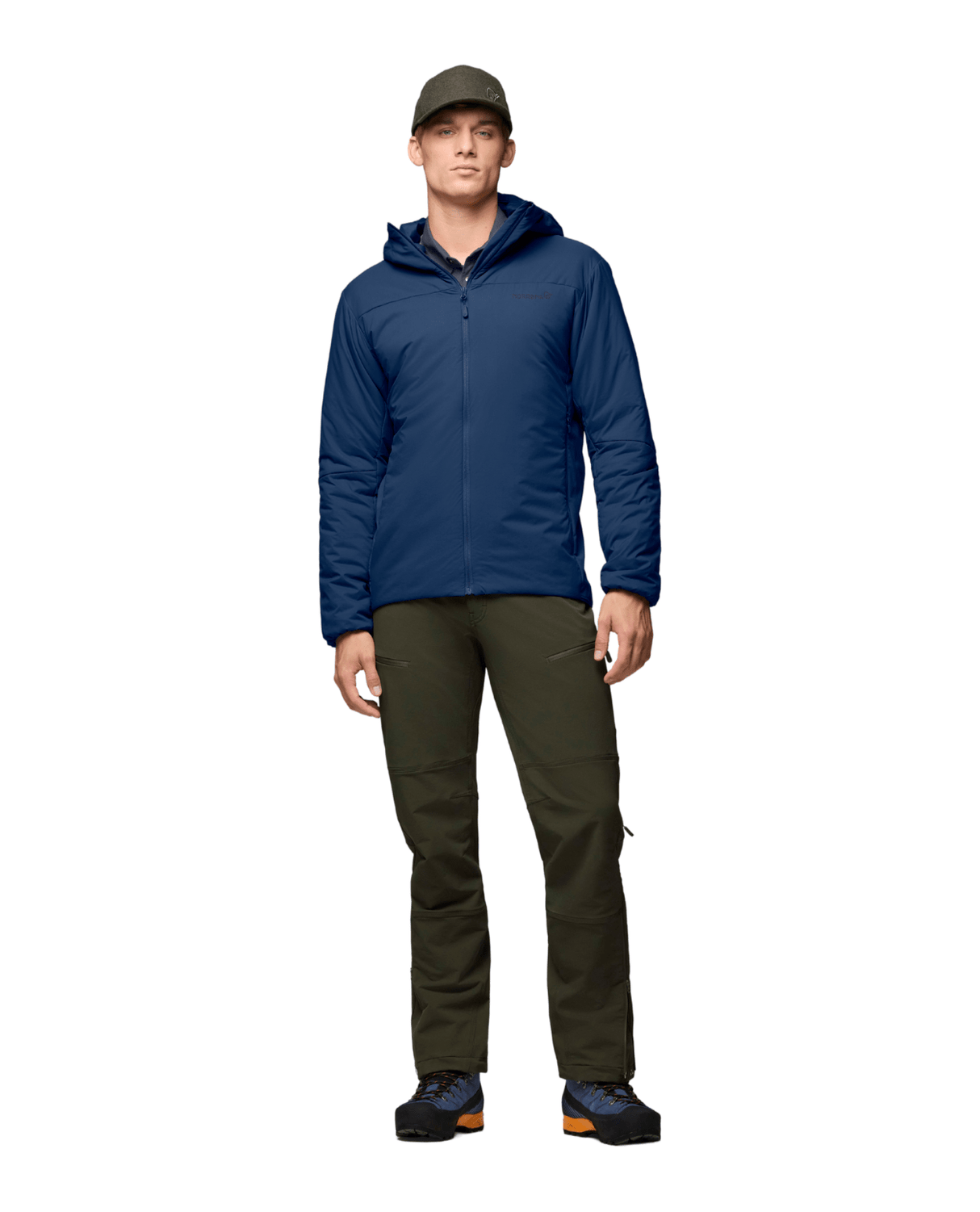 Norröna Men femund thermo60 Zip Hood - Indigo Night - Mellanlager - Alpingaraget