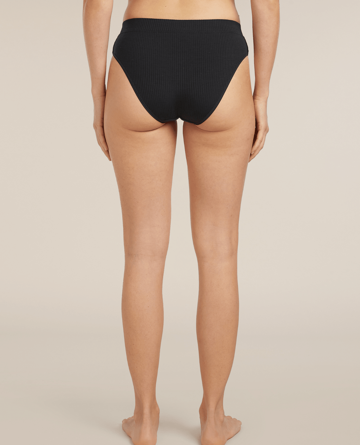 Icebreaker Women's Merino Blend Rib Lotus Hipster - Black - Underkläder - Alpingaraget