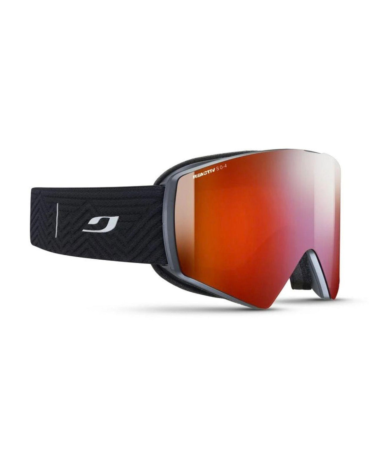 Julbo Stormchaser Reactiv 0-4 High Contrast - Svart skidglasögon med rödtonad lins