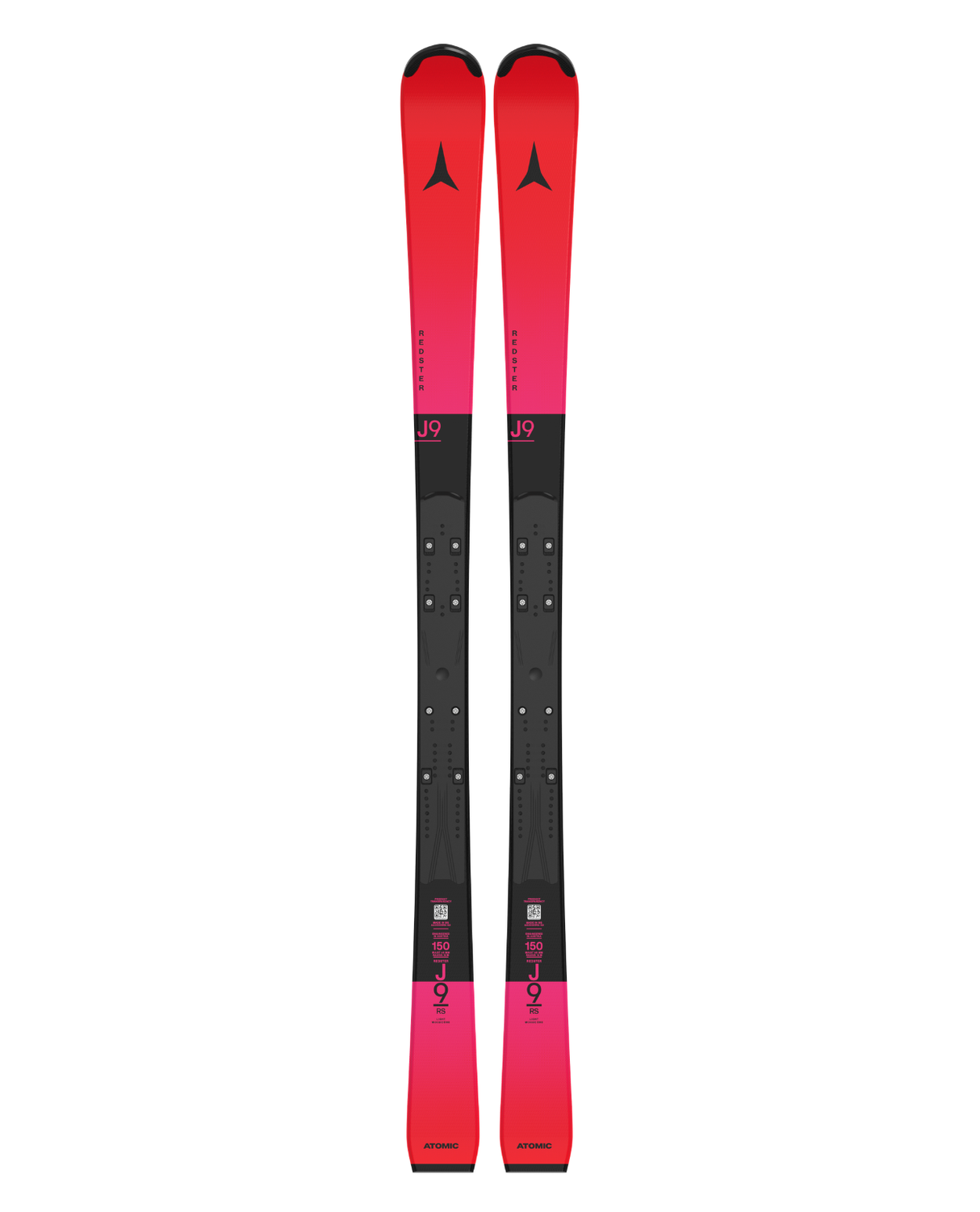 Röda Atomic Redster J9 RS J-RP 26/27, stabila pistskidor för juniorer i bana - Alpingaraget
