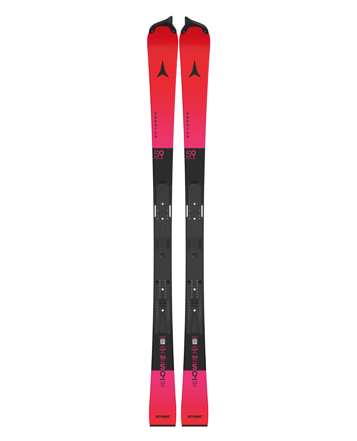 Atomic Redster S9 FIS 150 26/27 - röda och svarta tävlingsskidor för juniorslalom - Alpingaraget
