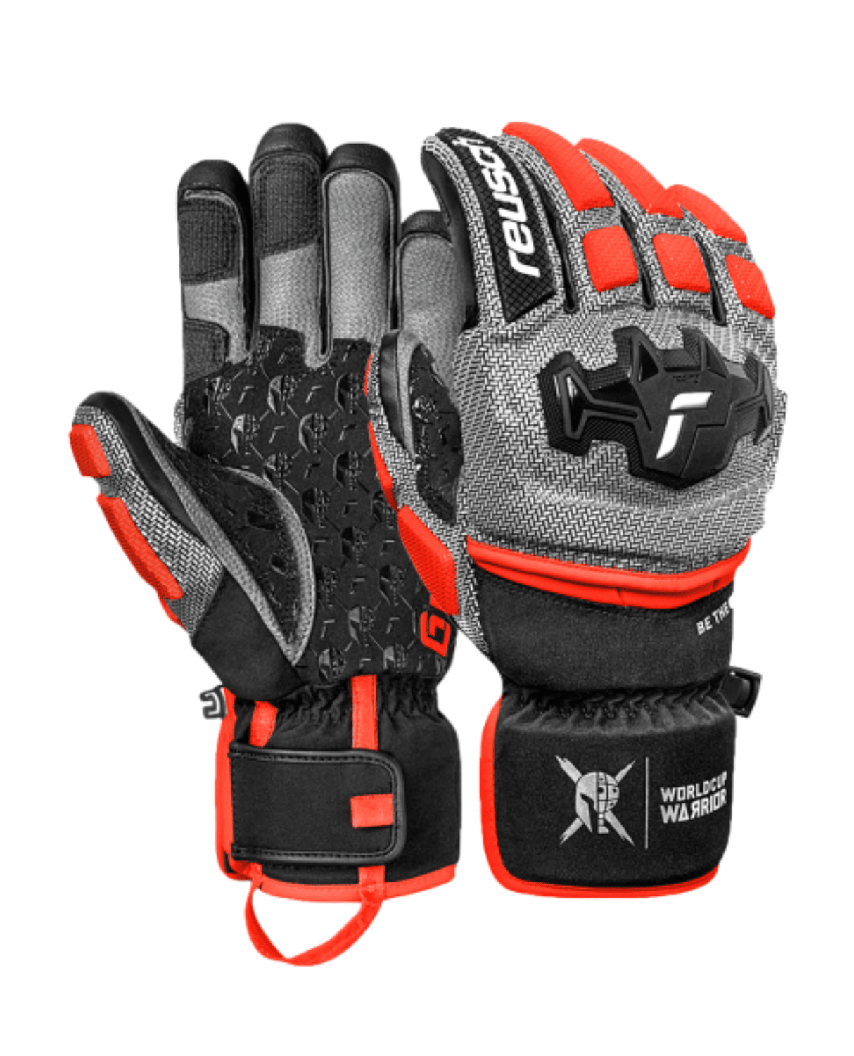 Reusch Worldcup Warrior GS - Black/Silver/Fluo Red - Handskar - Alpingaraget