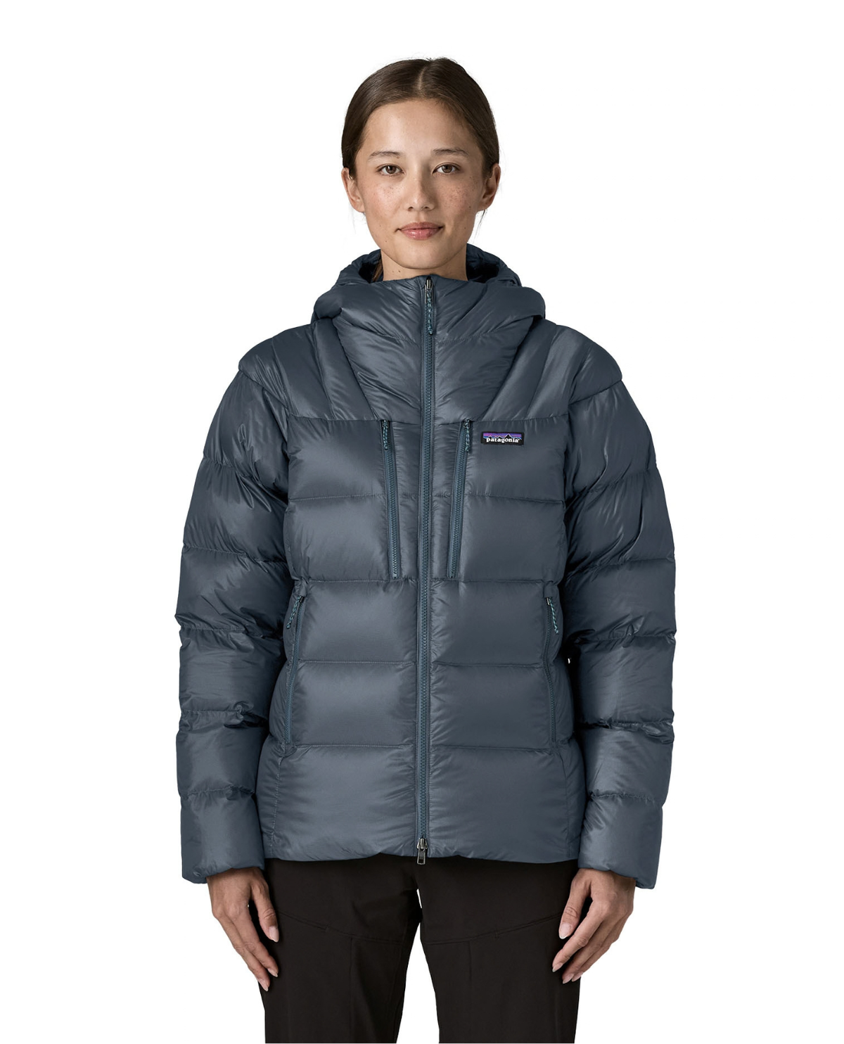 Patagonia Fitz Roy Down Hoody Women - Summit Blue damdunjacka